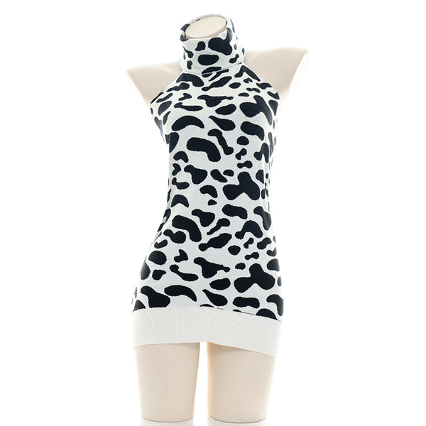 Cow Strap Backless Sweater ab0007