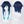 Load image into Gallery viewer, Blue Mixed Color Cos Wig JF0003