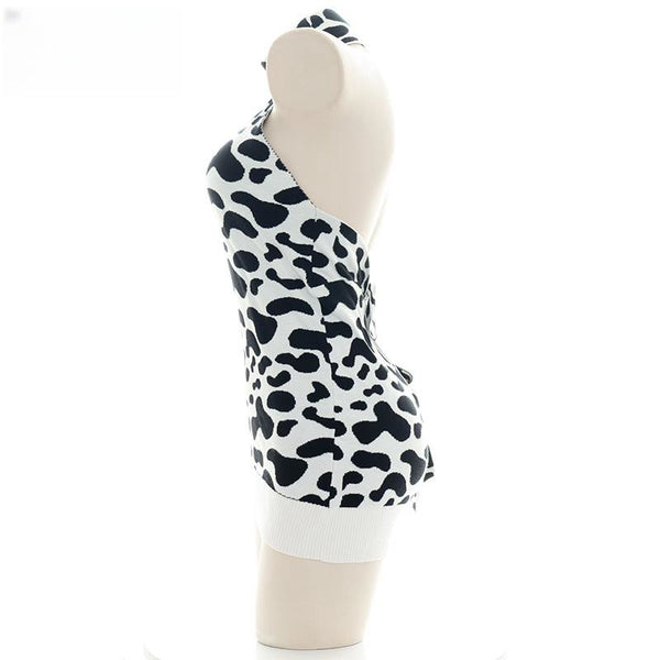 Cow Strap Backless Sweater ab0007