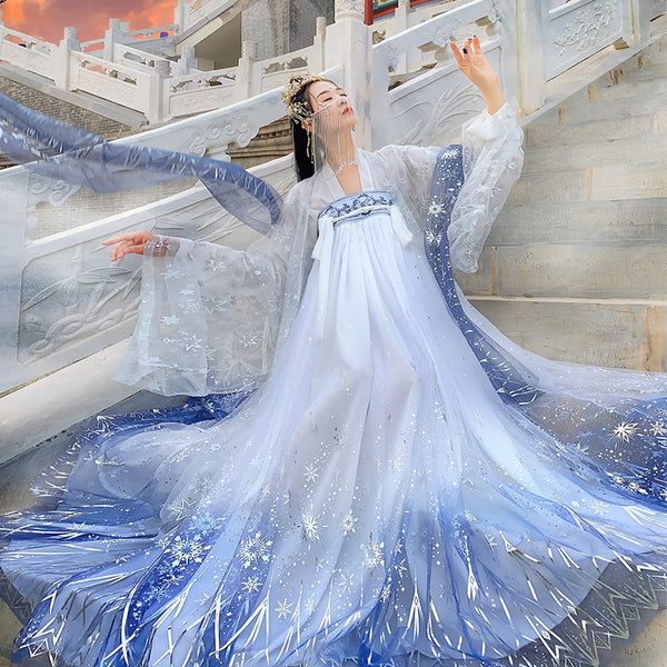 Star and Moon Embroidered Hanfu yc50086
