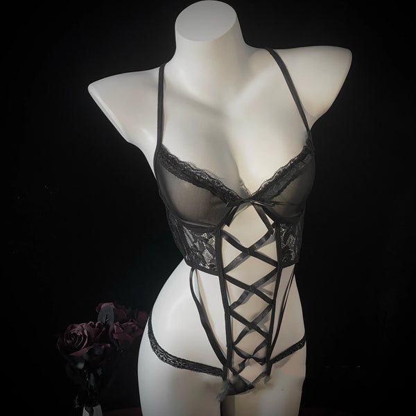 Black Underwear Set KF83988