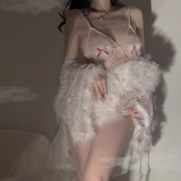 WHITE UNDERWEAR SET KF83424