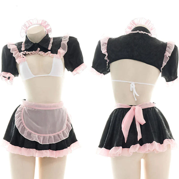 CUTE CHIFFON MAID SUIT KF83870