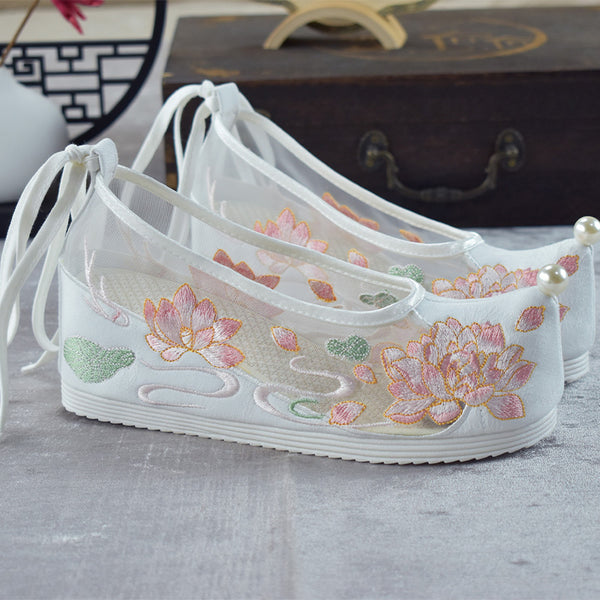 Hanfu heightened embroidered mesh shoes yc50070