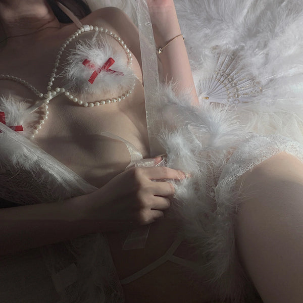 WHITE UNDERWEAR SET KF83424