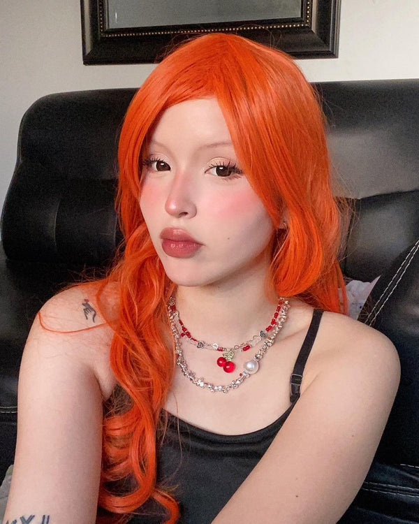 Anime cosplay orange wig yc50131