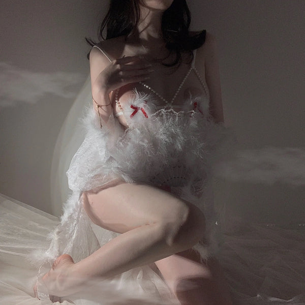 WHITE UNDERWEAR SET KF83424