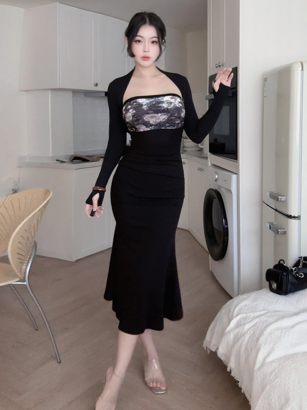 fishtail dress suit z048