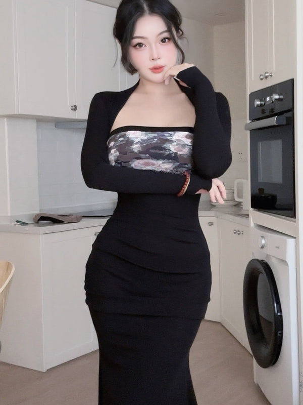 fishtail dress suit z048