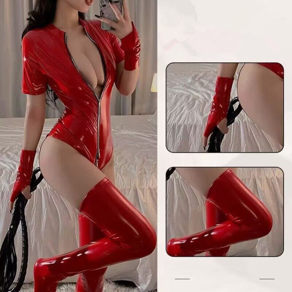 pu leather uniform suit yc25053