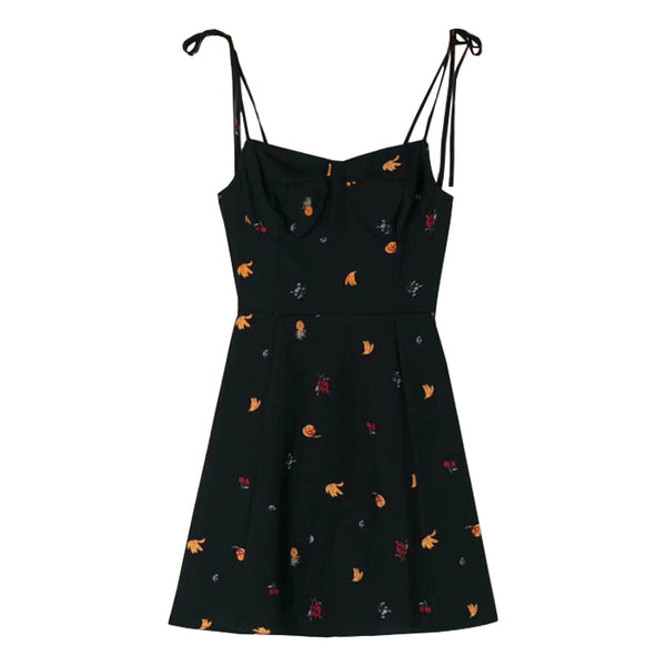 Fruit print dress yc25017