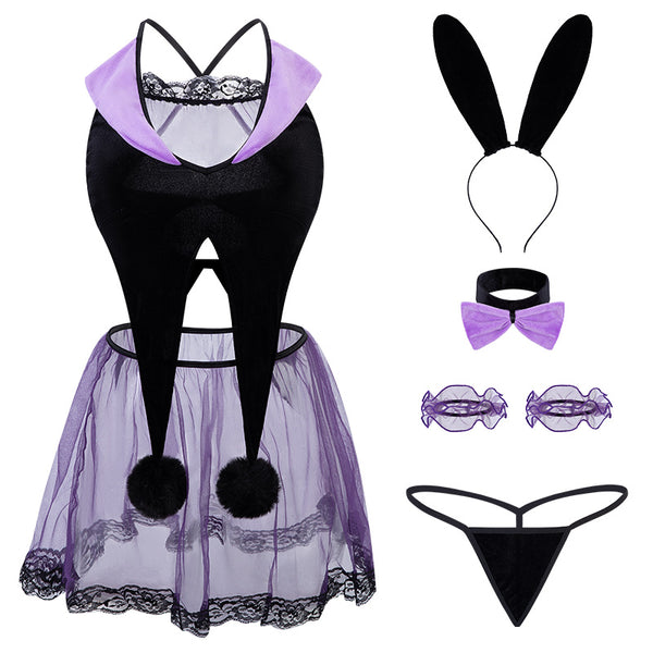 Magic Bunny Lace See-Through Dress  yc28097