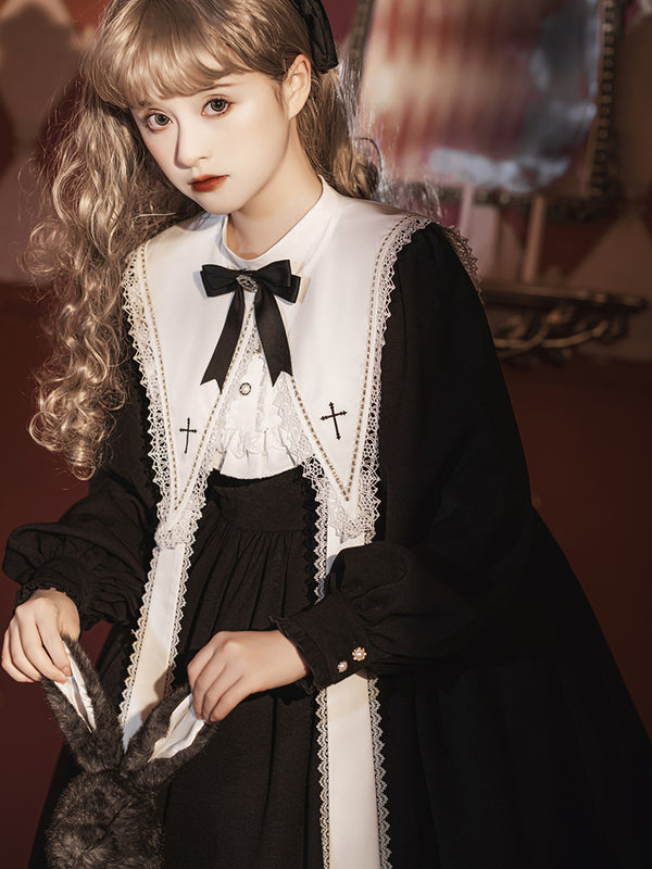 Lolita Halloween Classic Elegant Nun Dress   yc28146