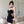 Load image into Gallery viewer, Chain Black Suspender Dress KF84014