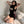 Load image into Gallery viewer, Black openwork sweater dress AN0553