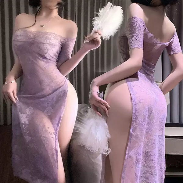 Purple lace uniform AN084