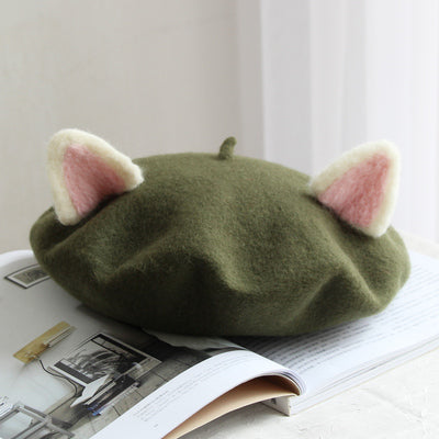 Harajuku cat ear beret yc23060