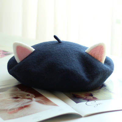 Harajuku cat ear beret yc23060