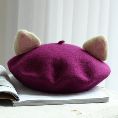 Harajuku cat ear beret yc23060