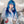 Load image into Gallery viewer, Harajuku Fashion Blue Straight Wig yc23579