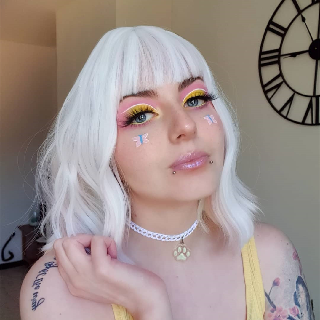 Review for Lolita Sisters Mixed Color Wig + Cat Ears yv42585