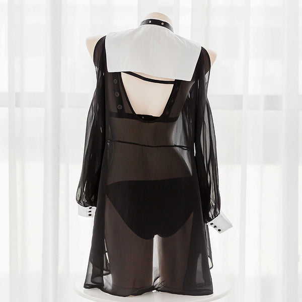 Sexy nun uniform shirt underwear set yc23237