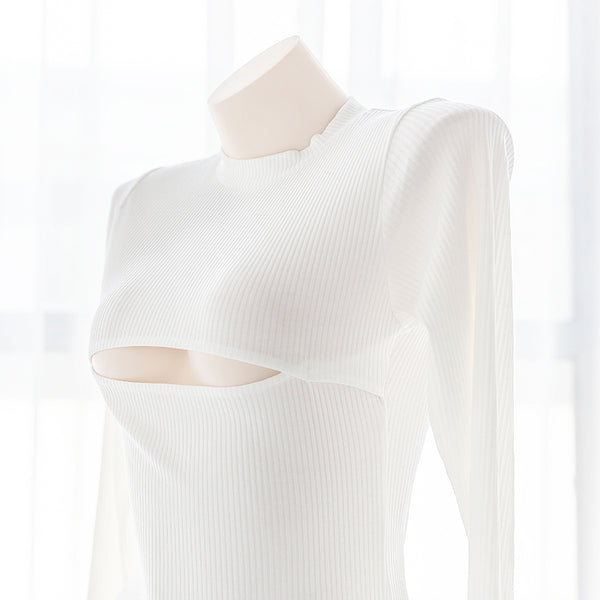 Sexy white cos bodysuit yc23238