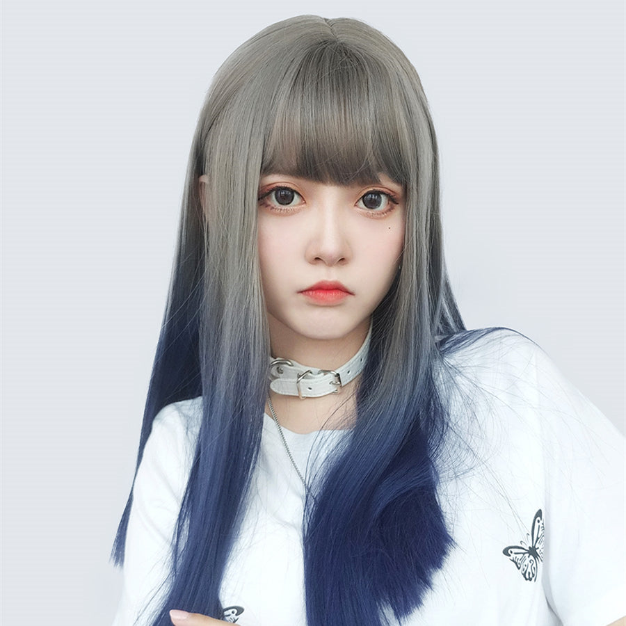 Harajuku Gradient Long straight hair YV90043