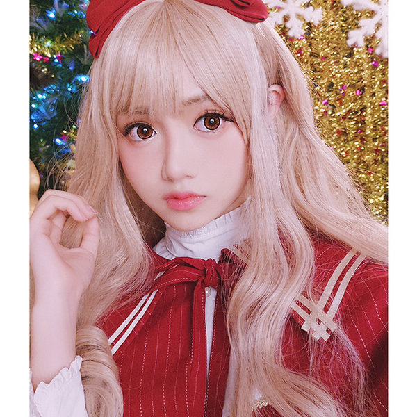 Harajuku lolita brown cos wig YC20210
