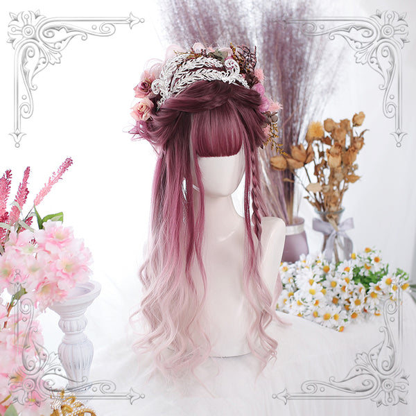 Harajuku Lolita pink gradient wig yc23665