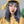 Load image into Gallery viewer, Fashion blue gray wig yc23650