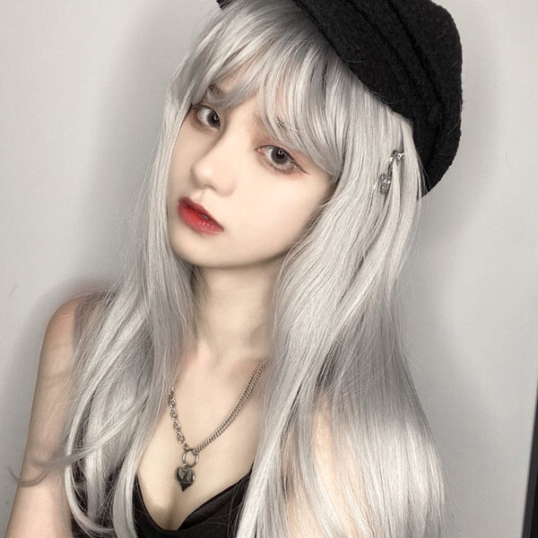 Harajuku Fashion Gray Wig yc23657