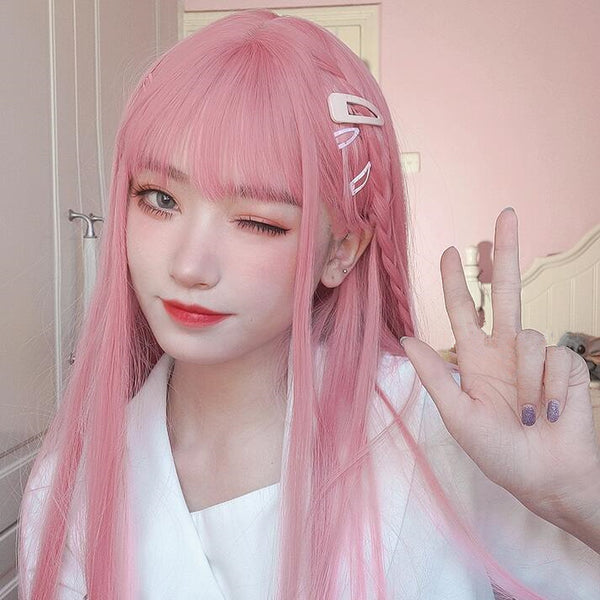 lolita sweet daily pink wig yc23498