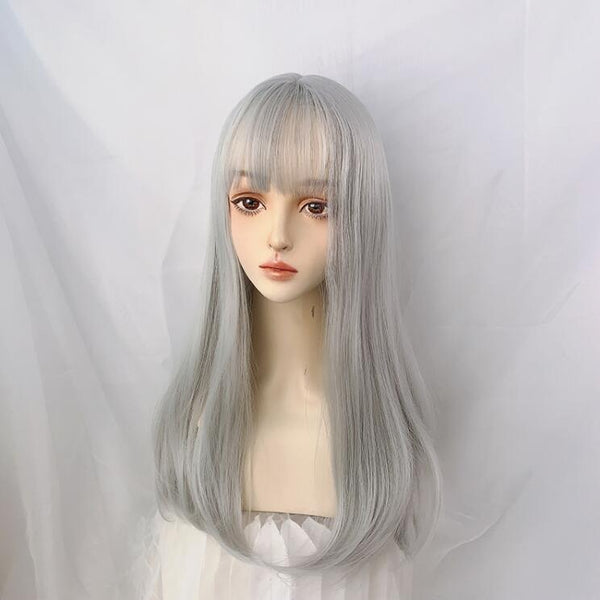 Harajuku Fashion Gray Wig yc23657