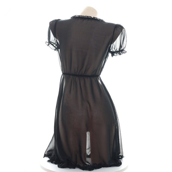 Sexy style translucent nightdress dress yc23373