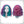 Load image into Gallery viewer, Fashion colorful short curly wig yc23215