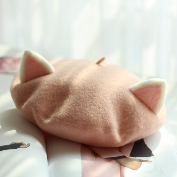 Harajuku cat ear beret yc23060