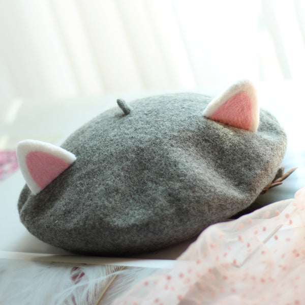 Harajuku cat ear beret yc23060