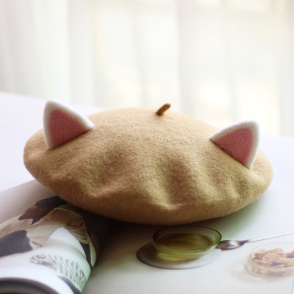 Harajuku cat ear beret yc23060