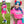 Load image into Gallery viewer, Cute blue green wig yc20644