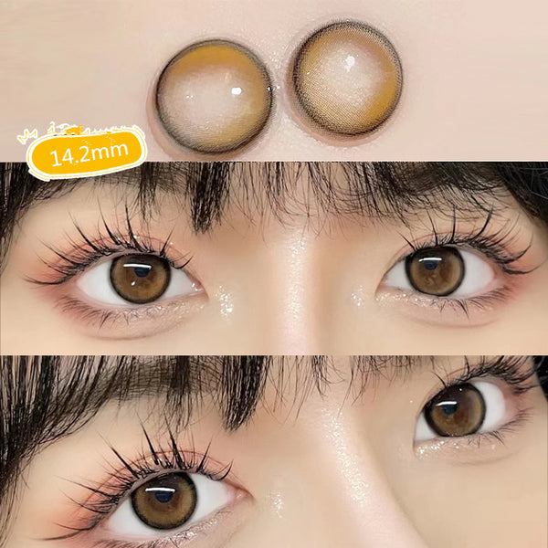Kawaii brown contact lenses (TWO PIECES) yc24697
