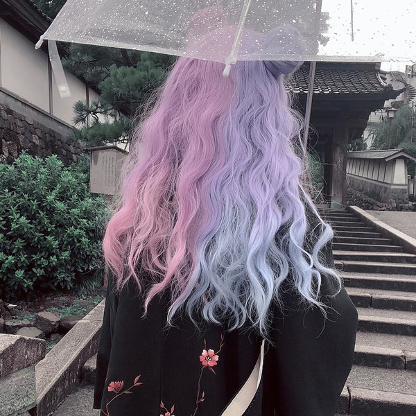 Harajuku blue purple wig YC21800