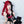 Load image into Gallery viewer, Lolita red and black colorblock wig YC21439
