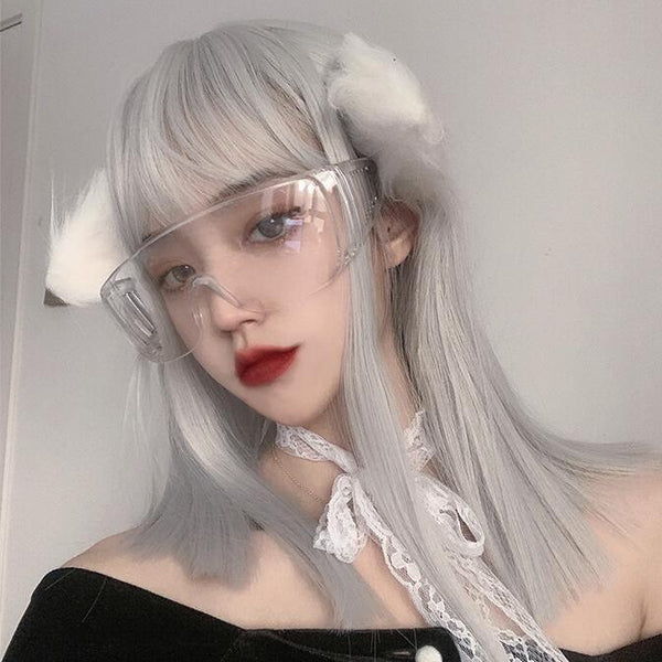 lolita grey white wig YC23990
