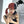 Load image into Gallery viewer, Fashion daily orange black mixed color wig yc23492