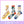 Load image into Gallery viewer, Cute fruit transparent long socks (3 pairs) yc23730
