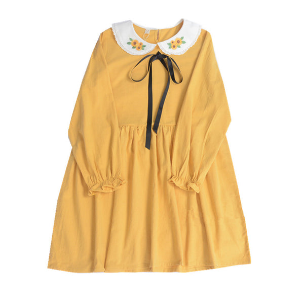 Japanese sunflower dress yc20970