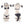 Load image into Gallery viewer, Lolita black and white cat underwear set YC21384
