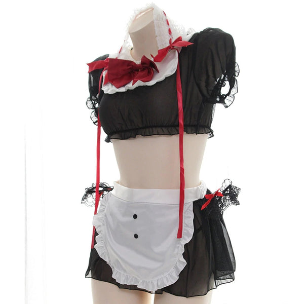 Chiffon Bow Maid Uniform Suit YC50027