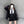 Load image into Gallery viewer, Black embroidered hooded top YC24479